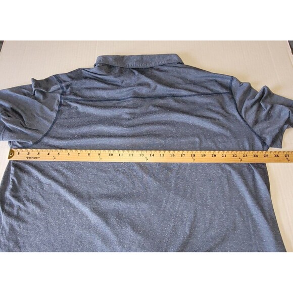 Swiss Tech Shirt Mens Polo 2XL Blue Short Sleeve Polyester Cotton Pullover - Picture 5 of 9